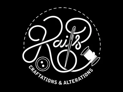 kaits craftations branding businesscard design logo seamstress typography