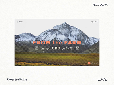 From the Farm CBD Products Website adobe xd animation brand design branding cbd graphic design halftone logo logo design logo designer parallax product design retail ui ux web design