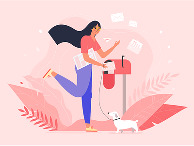 Dribbble invite dog dribbble dribbble best shot dribbble invite dribbbleinvitation email first shot firstshot floral girl hello dribbble hello world hellodribbble illustration invite subscription ui vector web design