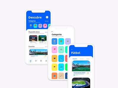 Sportyfield | Sports Fields Reservation App categories fields figma figmadesign filters reservation soccer sports uidesign uxdesign