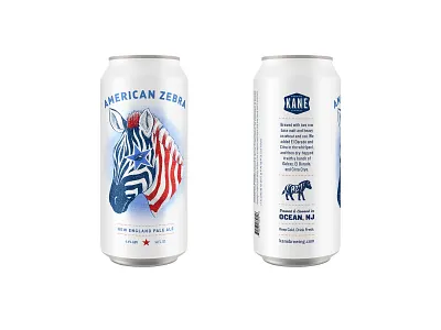 American Zebra NE IPA beer beer label graphic design illustration layout packaging texture zebra