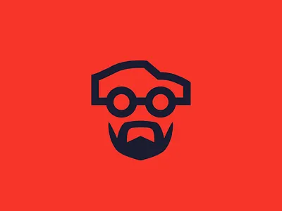 Mr. Fierro anagram auto automobile brand branding cars face icon illustration isotype logo logotipe logotype personal branding racing red