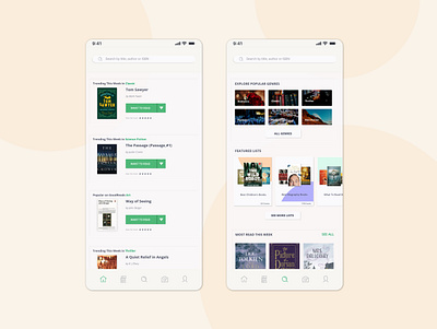 Redesign - Daily UI - 001 app dailyui design goodreads minimalism neumorphism practice ui