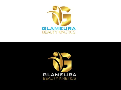 GLAMEURA Luxury fashion logo design brand design flat gold logo graphic graphic design icon identity logo logo design logodesign luxury logo vector
