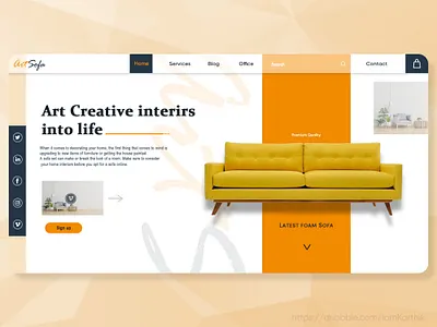 Art Sofa 2020 trend app art branding design sofa trending trending designs ui ux web website xd xd design