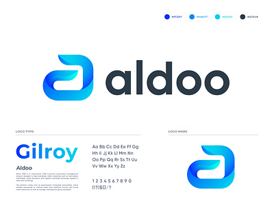 aldoo, logo design | A Logo Concept a app automobile branding business concept creative crm software customer data education logistics logo design management platform real estate relationship retail software