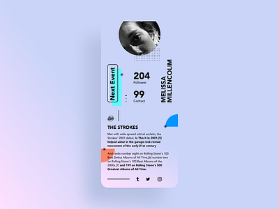 Events app branding color dailyui design events events app illustration minimal ui web