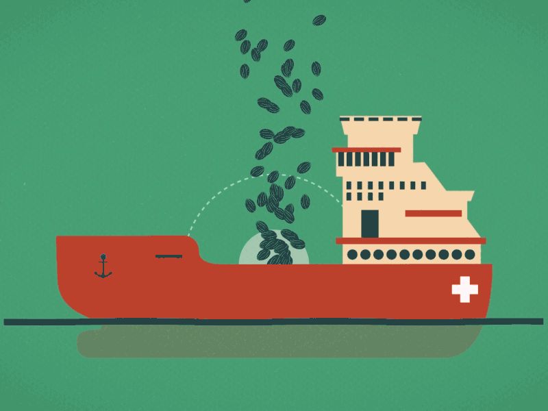 AlterEco Bateau bean boat cacao chocolate hand ocean swiss water