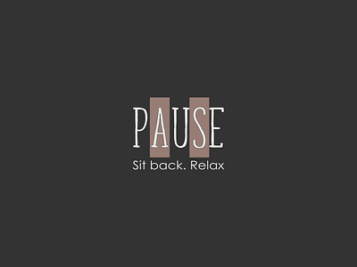 pause beach cafe cafeteria coffee coffee shop drink friend hangout logo design pause relax white wificorner