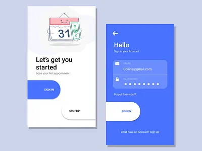 Starter Page app design illustration illustrator ui ux vector web