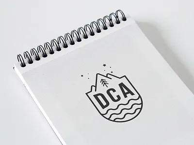 DCA logo mockup branding design logo vector