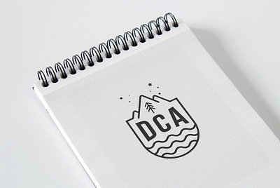 DCA logo mockup branding design logo vector