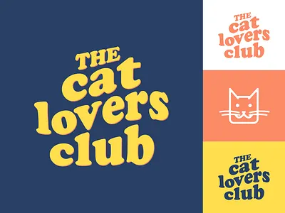 The Cat Lovers Club animal calligraphy cats clothing hand lettering logo retro retro font type typography vector vintage