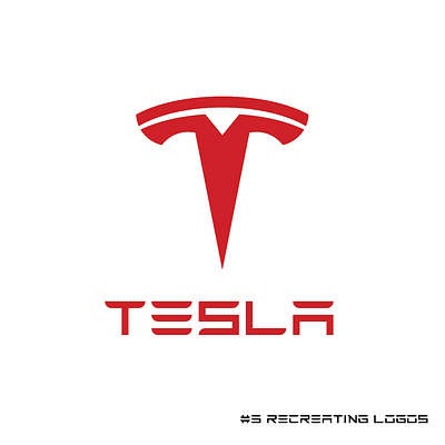 Recreating Tesla abstract branding clean contract cool design dribbble illustration minimal recreating tesla