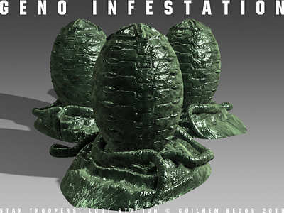 Geno Infestation V2 3d alien board game boardgame bug concept concept art creature digital 3d egg future futuristic game art prop sciencefiction scifi