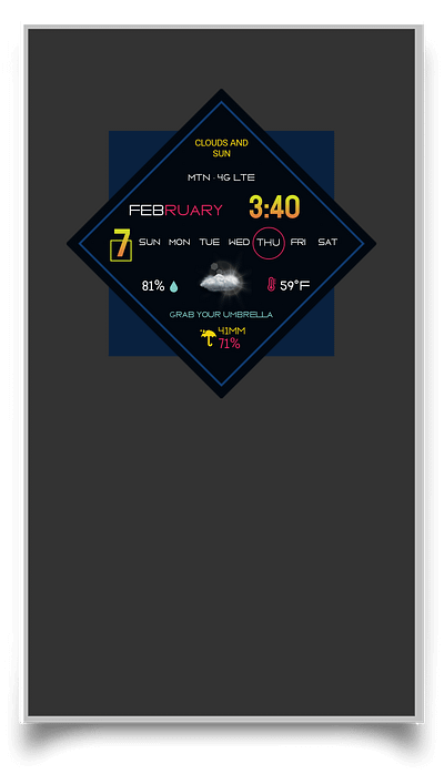 Blue Komponent klck klwp kwgt