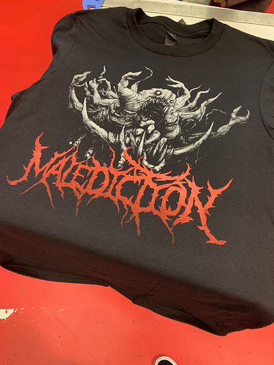 Malediction shirt apparel dark horror metal monster music shirt t shirt tshirt