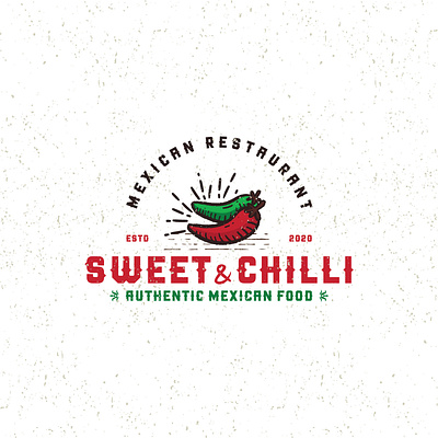 Vintage logo design for a Mexican Restaurant brand identity branding design graphic design icon logo print typography vector