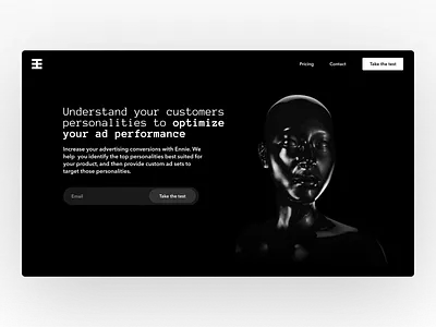 Ennie - Sneak Peak branding design figma landing page landing page design ui webdesign