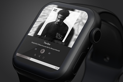 Music player - Apple watch clean dailyui debut design figma figmaafrica music player smartwatch ui ux