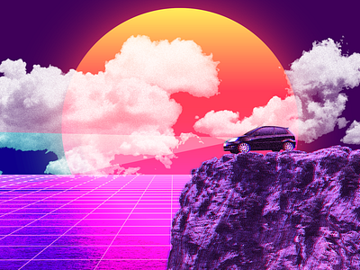 #0003 adobe collage creative design dsgn glitch photoshop retrowave