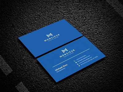 Clean Business Card blue business card business card clean business card clean business card design creative business card minimalist business card modern business card professional business card simple business card