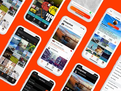 Steepshot – Mobile App Redesign blockchain ios app mobile app mobile app design redesign steepshot uidesign uiux