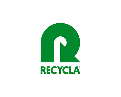 Recycla Lab logo enviroment green logo logotype mark nature recycle recycling