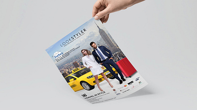 LookStyler Flyer branding brochure brochure design brochure mockup design fashion flyer layoutdesign luxury luxury fashion new york photo manipulation taxi typography