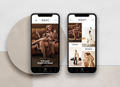 vogue polska app app app design grid mobile mobile app mobile ui ui vogue