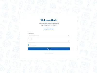 Patterned Sign In Page / Log in landing page landingpage log in login mobile design modal pattern sign in signin ui user experience userinterface ux website design