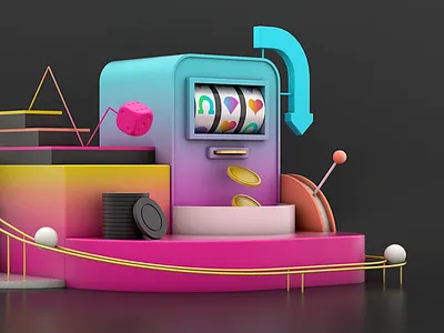 Casino 3D 3d 3d illustration 3d modeling c4d casino dice gradients poker slotmachine
