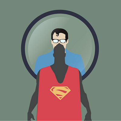 Heroes Have the Right to Bleed adobe clark kent design illustration minimal poster superman