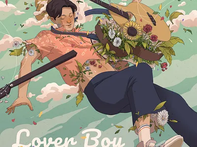 Phum Viphurit - Lover Boy album art album artwork album cover album cover art album covers illustration music illustration