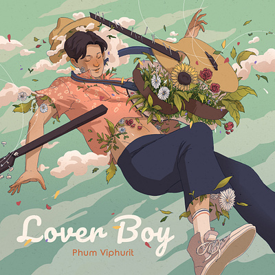 Phum Viphurit - Lover Boy album art album artwork album cover album cover art album covers illustration music illustration