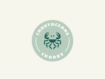 Crab crab crabs crustacean fish identity identity branding lockup logo logo design logodesign logodesigns ocean ocean life sea