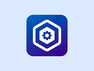 Daily UI 005 App Icon (v2) app app icon cog gear icon iconography setting