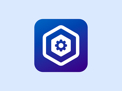 Daily UI 005 App Icon (v2) app app icon cog gear icon iconography setting