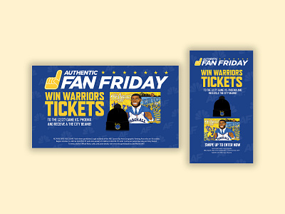 Social Media Promotions design socialmedia sports warriors
