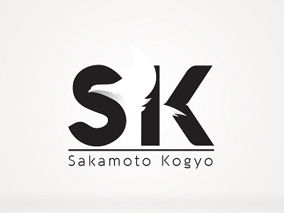 Sakamoto Kogyo Logo branding design eagle logo modern monogram rounded sk soft