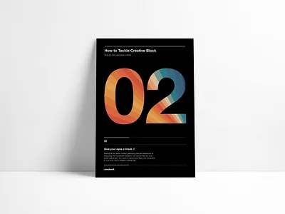 Creative block poster clean creative block design graphic design inspiration minimal motivation poster designer posterdesign print design type design type designer typography