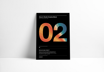 Creative block poster clean creative block design graphic design inspiration minimal motivation poster designer posterdesign print design type design type designer typography