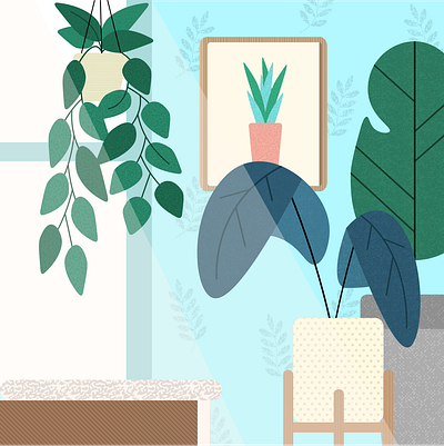 🌿Plants🌿 illustration interior plants succulents