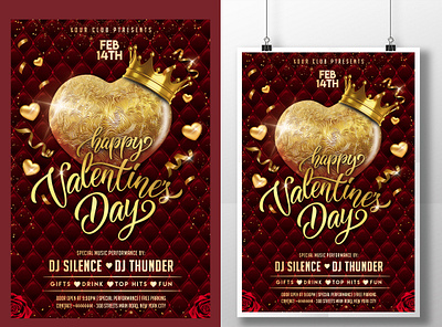 Valentine Poster Template celebration club ladies night ladies night flyer nightclub party red romantic valentine valentine day valentine flyer valentines day valentines day flyer valentines flyer