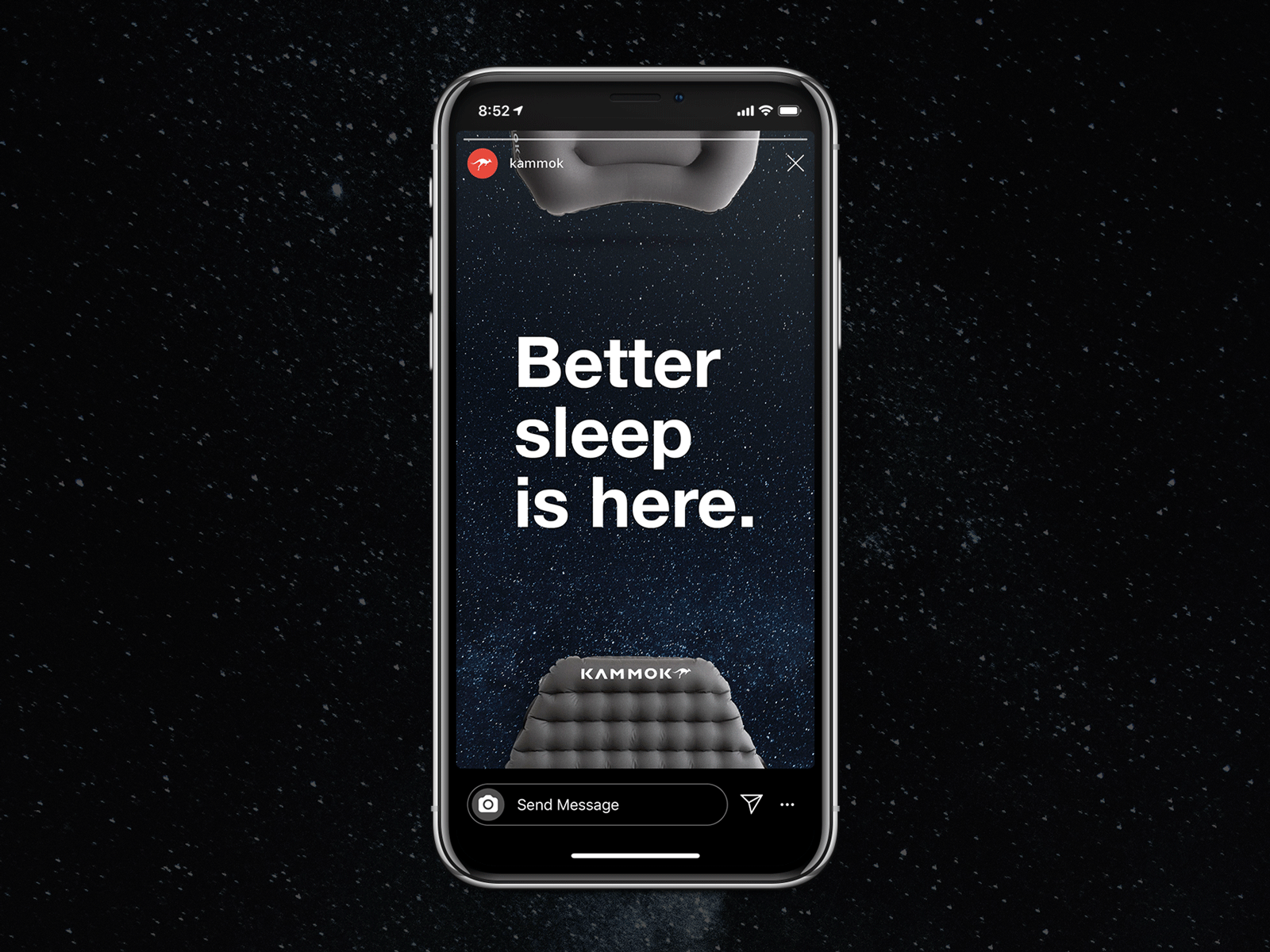 Everybody Sleeps instagram stories instagram template kammok outdoors photoshop products sleep texture