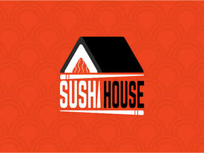 Logo Sushi House design diseño gráfico graphique house identidad corporativa imagen visual logo logotype sushi