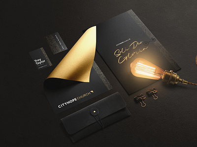 City Hope Church — Brand Refresh alabama church church branding church logo city god gold hope jesus letterhead light ministry rebrand refresh soli deo gloria triangle