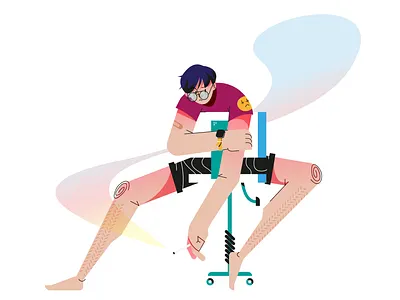 Bored design flat graphic design header illustration illustration illustrator ui ux vector web