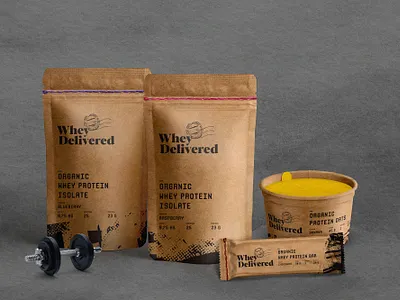 WheyDelivered Sustainable Packaging kraft natural organic supplement sustainability sustainable whey protein