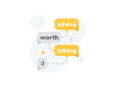 Advice Worth Taking abstract chat chat bubbles church fun playful series sermon shapes smart phone smile text texting